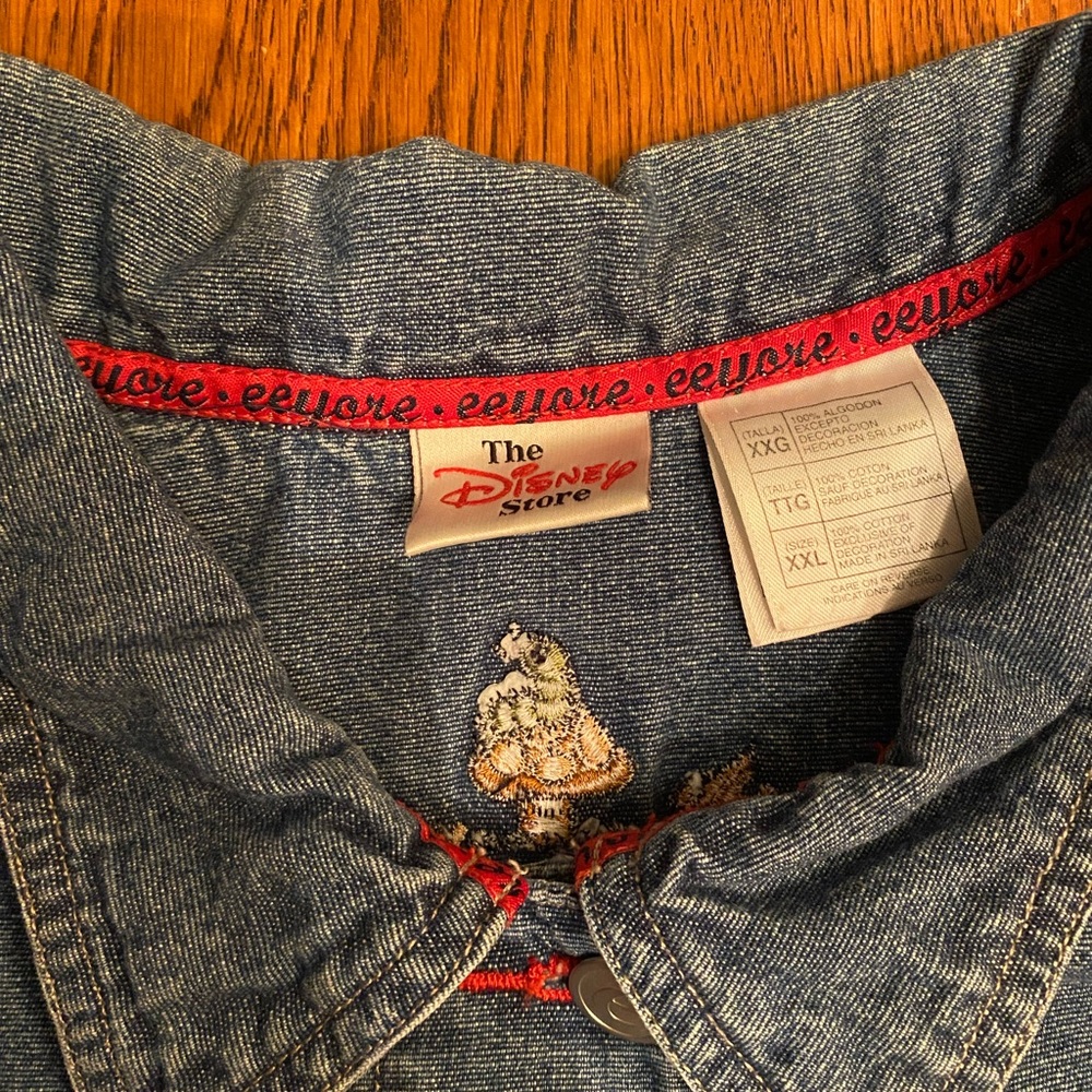 Disney Blue Denim Jacket with Eeyore Embroidery - Picture 4 of 6